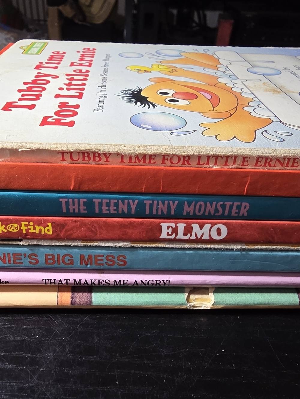8 Sesame Street Book Lot Elmo Bert Ernie Big Bird Cookie Monster Preschool